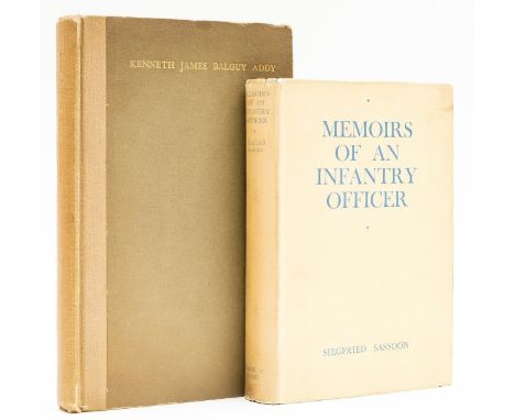 NO RESERVE Addy (G. H.) A Memoir [of] Kenneth James Balguy Addy, signed presentation inscription from the author to front end