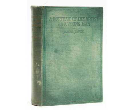 Joyce (James) A Portrait of the Artist as a Young Man, first English edition, half-title, faint abrasion mark to front pasted