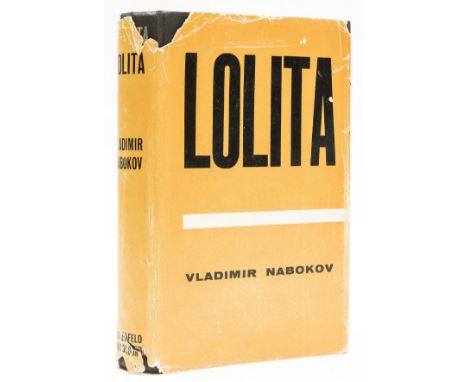 Nabokov (Vladimir) Lolita, first English edition, upper hinge a little weak, ink signature on front free endpaper, original b