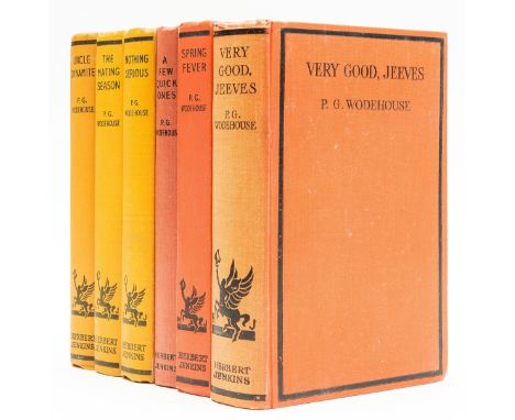 Wodehouse (P.G.) Very Good, Jeeves!, small marginal tear upper fore-edge at p.67, very occasional marginal spotting, includin