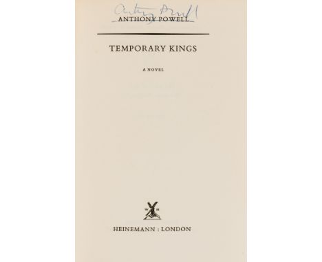 Powell (Anthony) Temporary Kings, first edition, presentation inscription "from the author" to endpaper dated 19 November 197