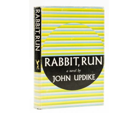 Updike (John) Rabbit, Run, first edition, author's cut signature loosely inserted, original cloth-backed boards, faint mark t