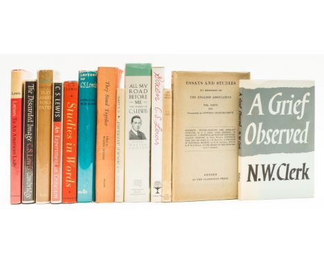 [Lewis (C.S.)] "N. W. Clerk". A Grief Observed, light browning to endpapers, jacket a little sunned, 1961 § Lewis (C. S.) Psy