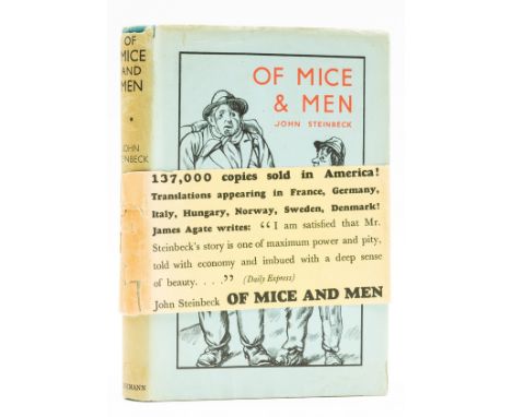 Steinbeck (John) Of Mice and Men, first English edition, frontispiece, original cloth, fractional bumping to spine extremitie