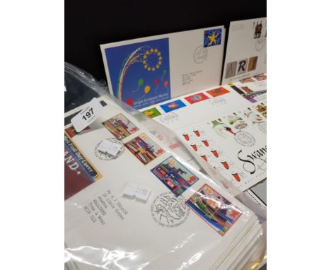 BOX CONTAINING A SUBSTANTIAL AMOUNT OF ROYAL MAIL FIRST DAY COVERS
