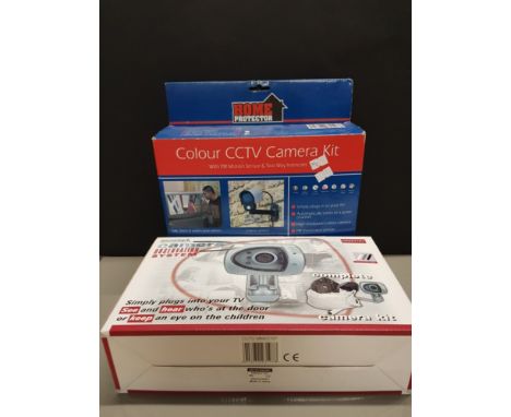 HOME PROTECTOR COLOUR CCTV CAMERA KIT TOGETHER WITH ONE OTHER