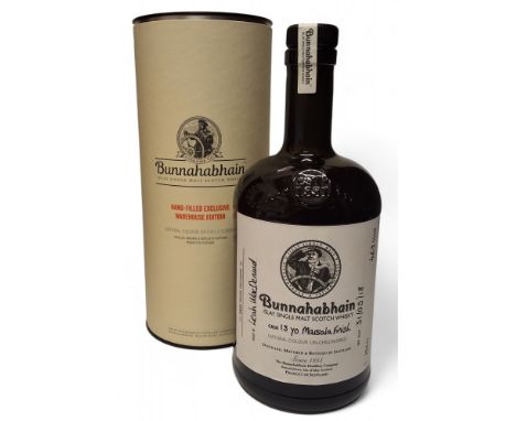 A Bunnahabain, 13 year old Marsala Finish, Islay Single Malt Scotch Whisky, Hand-Filled Warehouse Edition, Natural Colour Un-