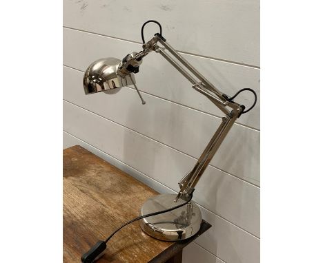 An anglepoise lamp of a modern design 