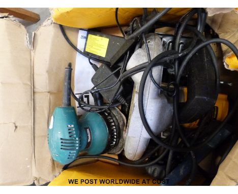 A Dewalt DW62 saw together with a Makita sander