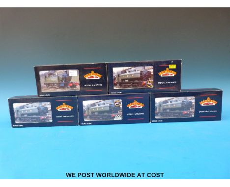 Five Bachmann 00 gauge Great Western Railway tank locomotives 8750 Pannier 8763 32-201, 8750 Pannier 4672 32-202, 8750 Pannie