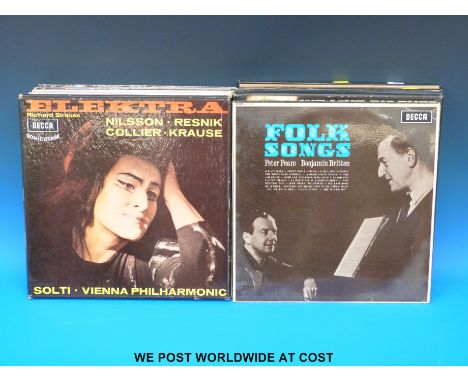 A collection of 22x classical records on the Decca label which includes 5x box sets.  The recordings are mostly operas, opera