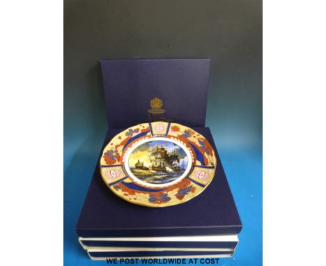 Four Royal Worcester Nelson collectors plates in boxes. 