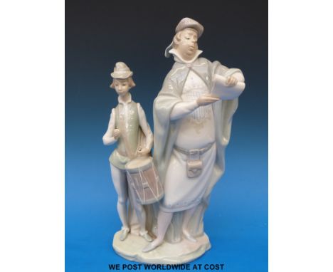 A Lladro figure Speaker and Drummer Boy