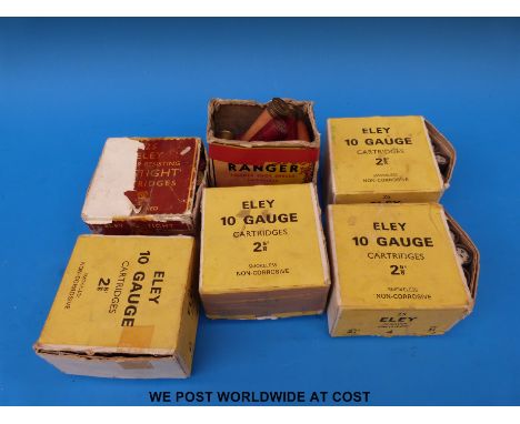 Approximately 140 Eley 10-bore cartridges, some in original boxes PLEASE NOTE THAT A VALID RELEVANT FIREARMS/SHOTGUN CERTIFIC