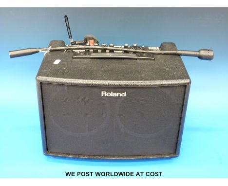 A Roland Acoustic Chorus AC-60 amplifier in soft carry case. 