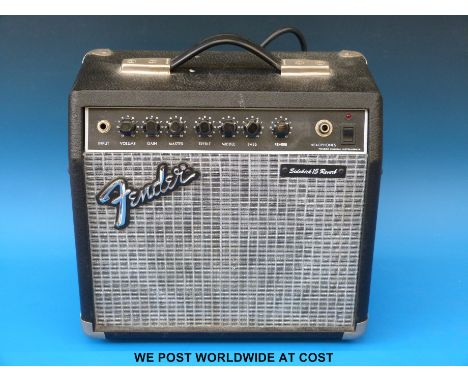 A Fender Sidekick 15 Reverb practise amplifier