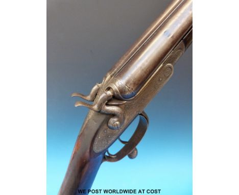 James Purdey & Sons 16 bore side by side hammer action shotgun with all over scrolling engraving, Jones patent rotary underle