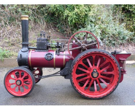 A 3" scale Marshall live steam traction engine with Franklin & Bell steel boiler with injector, mechanical pump and hand pump