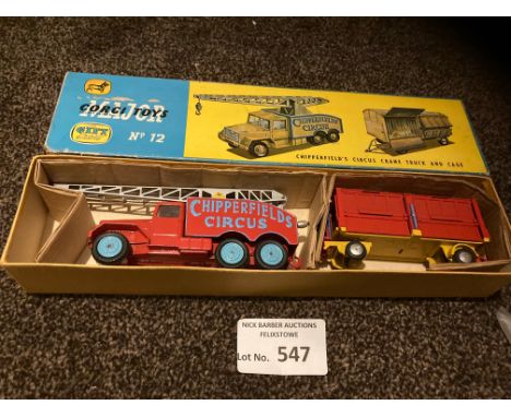 Diecast : Corgi - gift set No. 12 - Chipperfields Circus Crane truck &amp; cage - original item in v. good cond