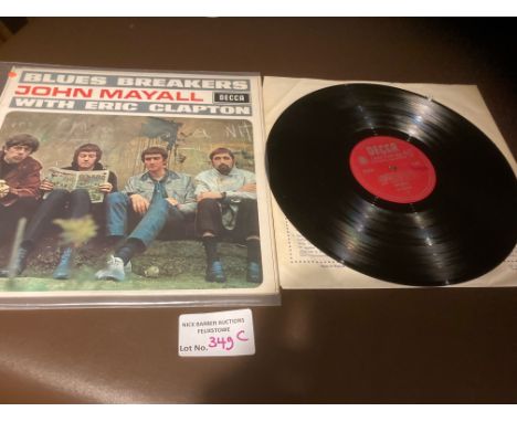 Records : JOHN MAYALL &amp; THE BLUESBREAKERS with Clapton - original unboxed Decca LK4804 - great condition