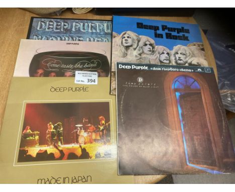 Records : DEEP PURPLE albums x5 - 4 UK original inc Machine Head &amp; others &amp; Russian pressing of House of the Blue Lig