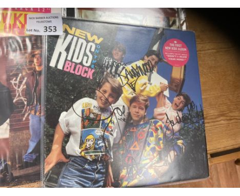 Records : NEW KIDS ON THE BLOCK - in depth collection of albums, 12" picture disk - inc fully signed item - all fine cond (28