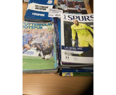 Football : Tottenham home programmes 1970s onwards - good lot (210)