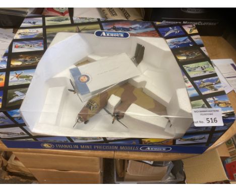 Diecast : Franklin Mint - Armour collection - model plane boxed - fine - large scale