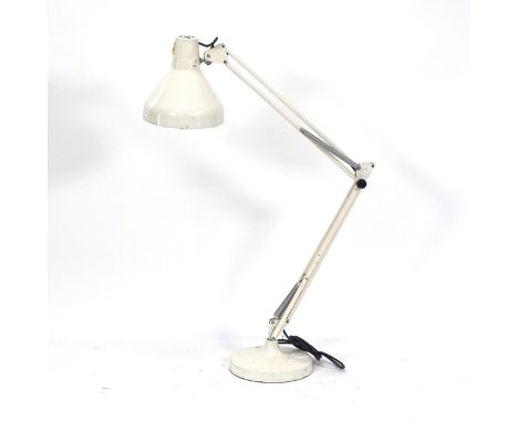 A mid-century anglepoise table lamp, maximum height 103cm 