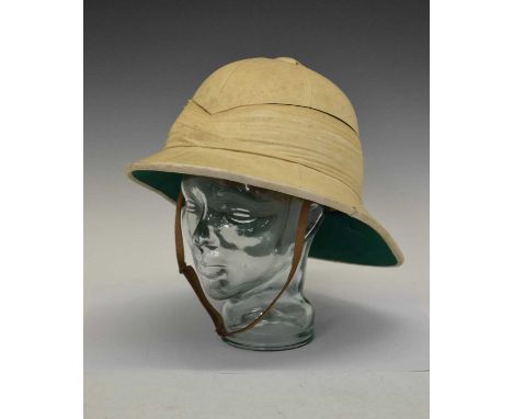 Early 20th Century British pith helmet, size 7 3/8, made by Gieves Ld, London