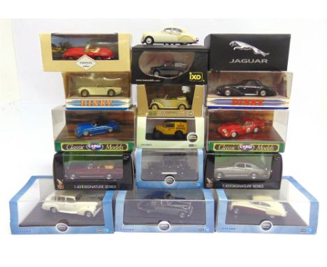 FIFTEEN 1/43 SCALE DIECAST MODEL VEHICLES  by Oxford Diecast (5), Corgi (3), Matchbox 'Dinky Collection' (2), and others (5),
