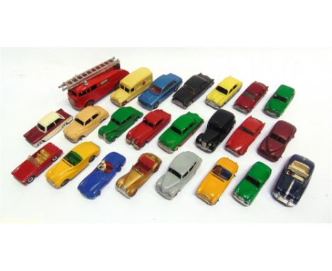 TWENTY-TWO DINKY DIECAST MODEL VEHICLES  circa 1950s-60s, each repainted, each unboxed.