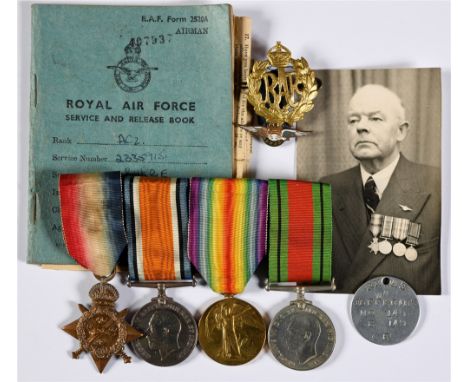 A GREAT WAR &amp; LATER GROUP OF FOUR MEDALS TO CHIEF PETTY OFFICER MECHANIC W. JEFFERIES, ROYAL NAVAL AIR SERVICE / ROYAL NA