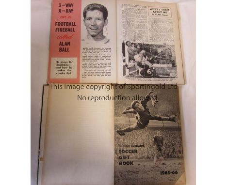 1960'S FOOTBALL AUTOGFRAPHS     Two annuals from 1965/6 season, The Topical Times Football Book and Charles Buchan's Soccer G