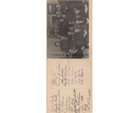 BATH CITY 1944    A four page folder enclosing a photograph of Bath City players and officials and presented to the players a