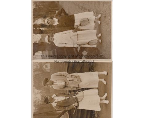TENNIS    Three very rare real photographs from the Percy Rootham collection (Rootham was a LTA Vice -President ). One , meas