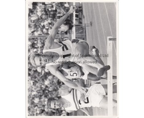 PRESS PHOTOGRAPHS 1960s   Fifteen press photographs, majority 1960s, various sports with captions and photographer stamps on 