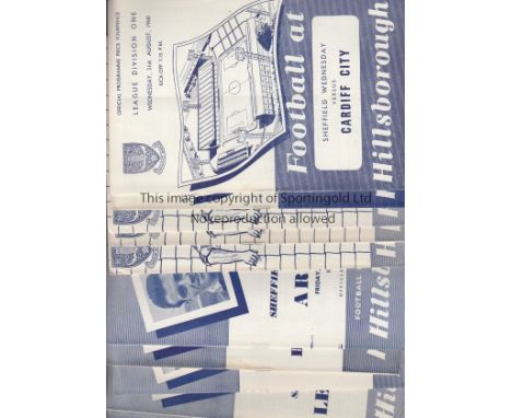 SHEFFIELD WED 60s   Collection of 94 Sheffield Wednesday home programmes, 20 x 60/61, 22 x 61/2 inc Fairs Cup v Barcelona, Ly