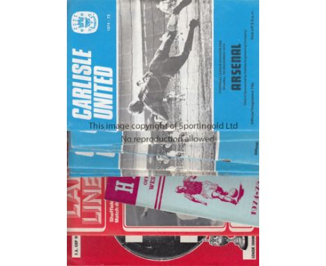 CARLISLE UTD 74-5    Sixteen programmes from Carlisle games, 1974-75, their only season in the top flight  even though they w