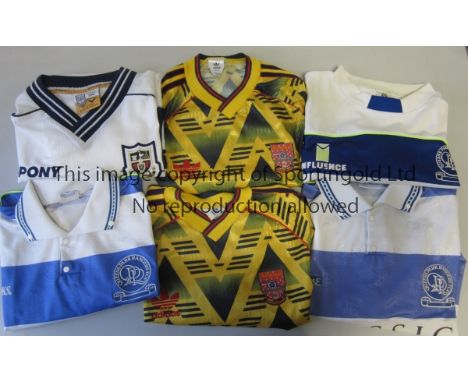 REPLICA FOOTBALL SHIRTS       Six replica short sleeve shirts, 3 X QPR: All blue and white hoops, Influence 1990/1, Brooks 91