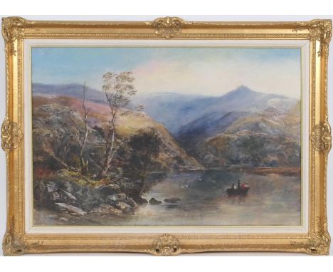 Follower of S R Percy, In the Trossachs, oil on canvas, 50cm x 76cm 