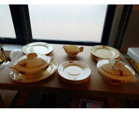 Selection of Homeleigh Mayfair vintage dinner ware including tureens