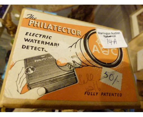 Vintage Philatector, electric watermark detector