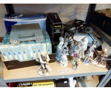 Mixed lot including ceramic figures, boules etc.