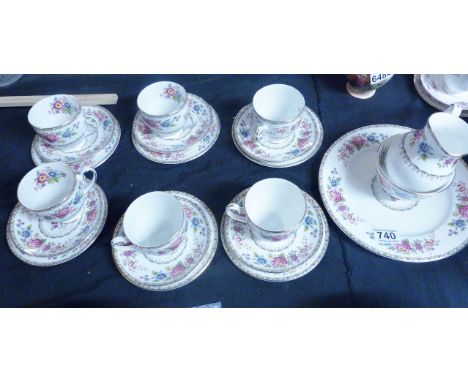 ROYAL GRAFTON PART TEA SERVICE. Royal Grafton part tea service in Malvern pattern, twenty one pieces