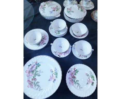 CLARICE CLIFF TABLEWARE. Clarice Cliff Polly Ann tableware including lidded tureens, thirty pieces