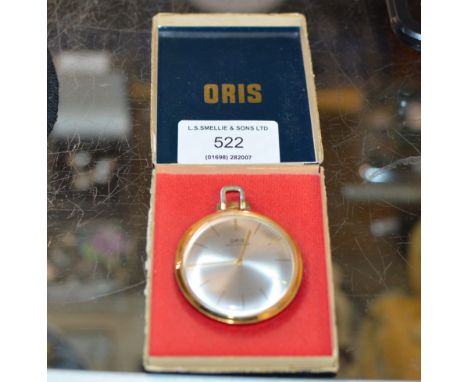 VINTAGE ORIS POCKET WATCH IN BOX     