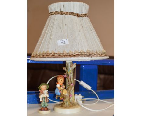 HUMMEL TABLE LAMP &amp; HUMMEL FIGURINE     