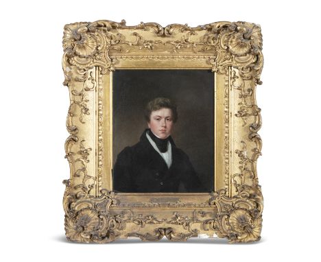 JOHN SINGLETON COPLEY (1738-1815) Portrait of William Lushington Oil on canvas, 25 x 20cm Inscribed verso 'Mr. Wm Lushing/ to