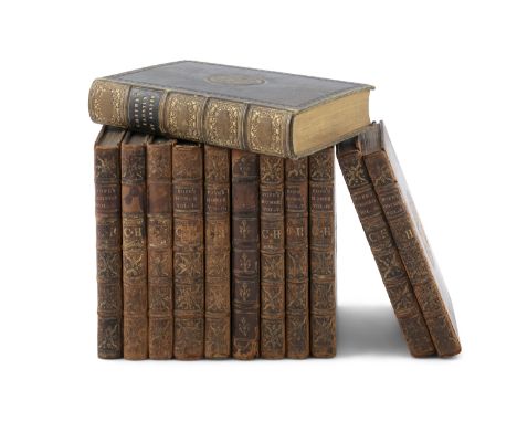 FIVE FIRST EDITION VOLUMNS OF 'THE ODYSSEY OF HOMER' TRANSLATED BY ALEXANDER POPE, London, printed for Bernard Lintot, 1725/6
